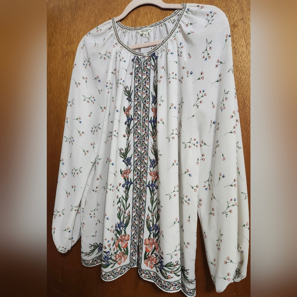Max Studio Multicolor Floral Blouse
